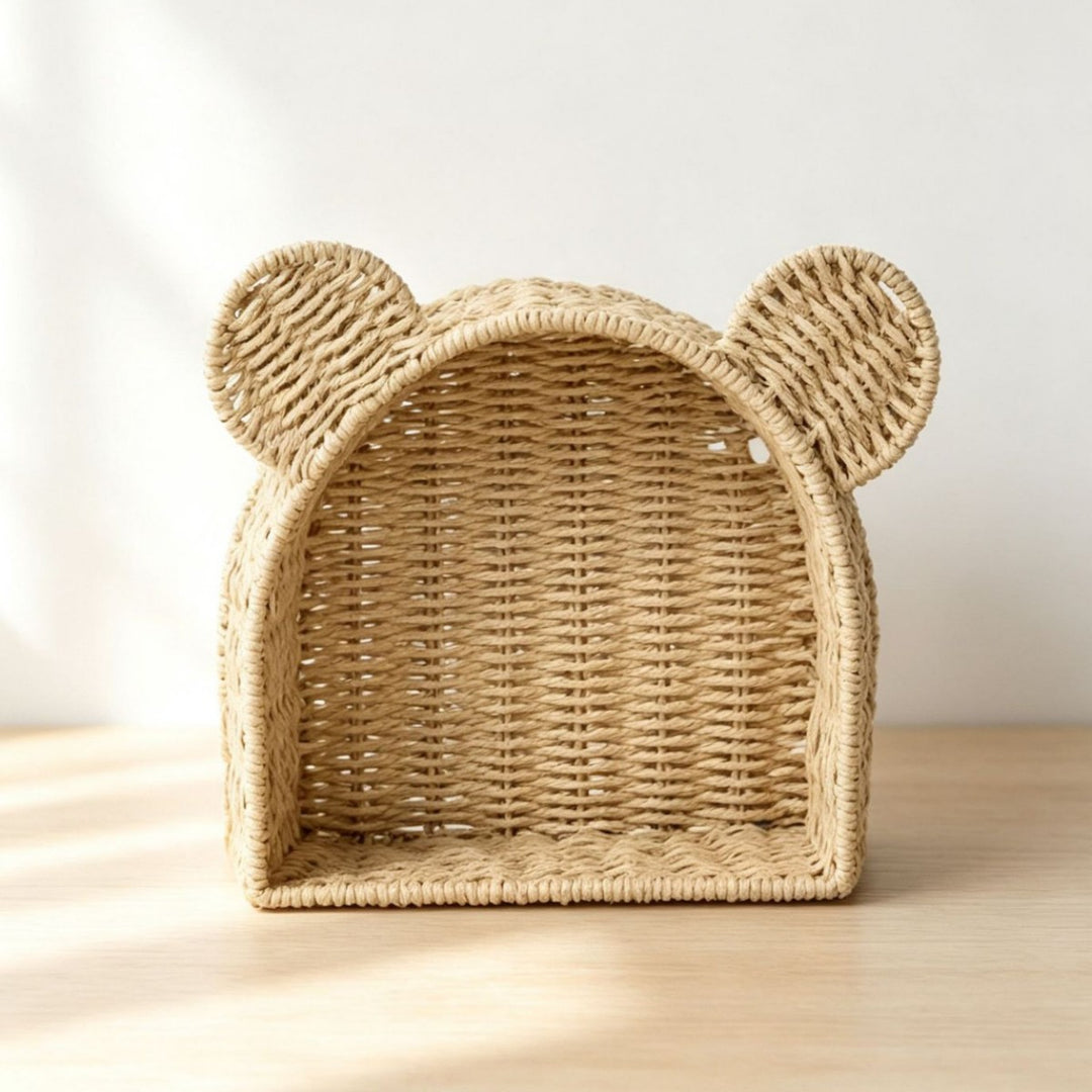 Playful storage basket with ears Bowlift