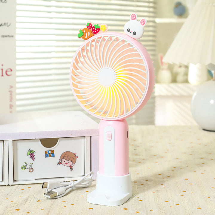 Women Portable Handheld Fan with Playful Animal Design Bowlift