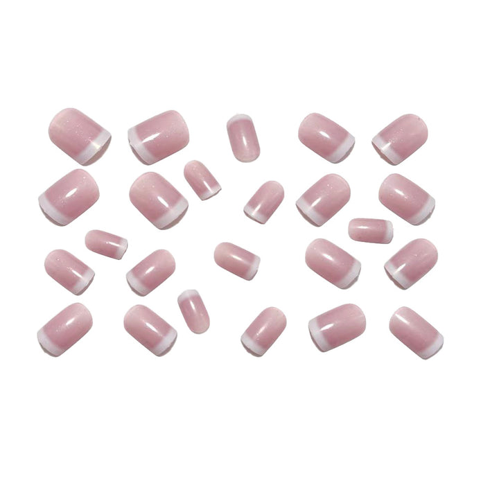 Artificial Nails in Elegant French Tip Style Bowlift