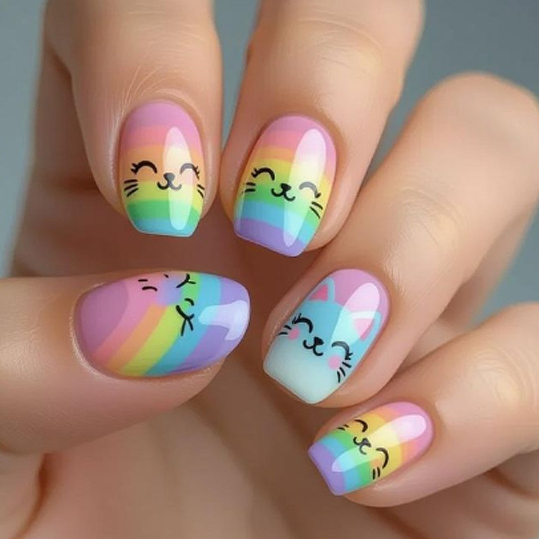 Creative Cat-Themed Nail Art Kit Bowlift