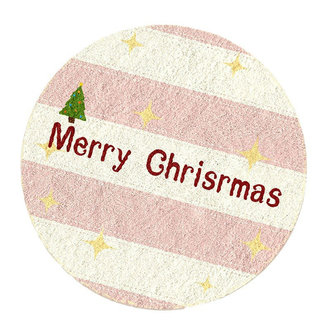 BowLift | Cashmere-like Christmas Round Carpet Shaped
