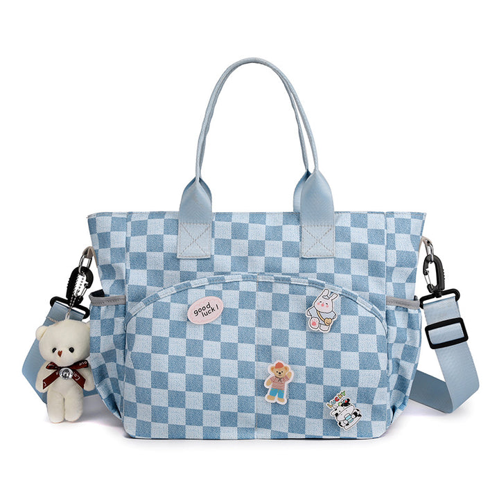 Checkered Tote Bag Bowlift