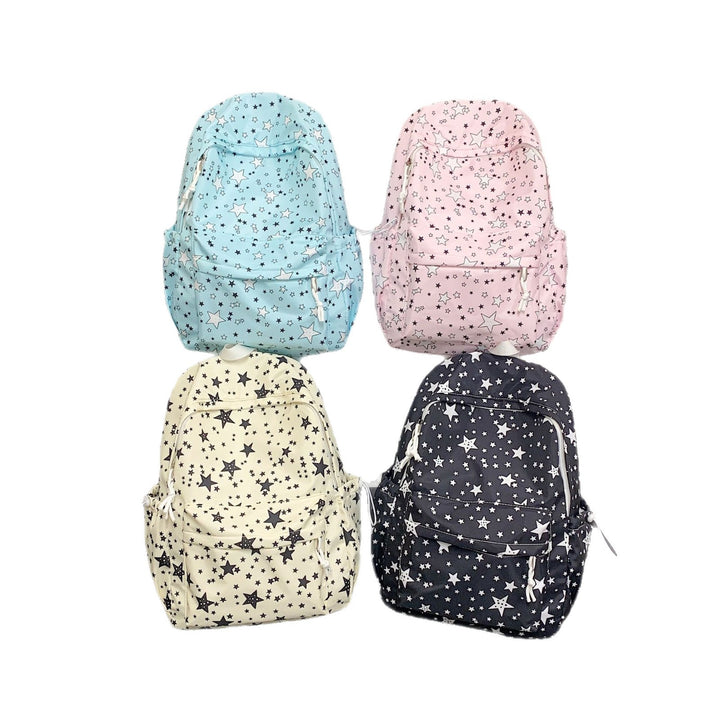 Backpack with High-Quality Star Pattern and Multifunctional Compartments Bowlift