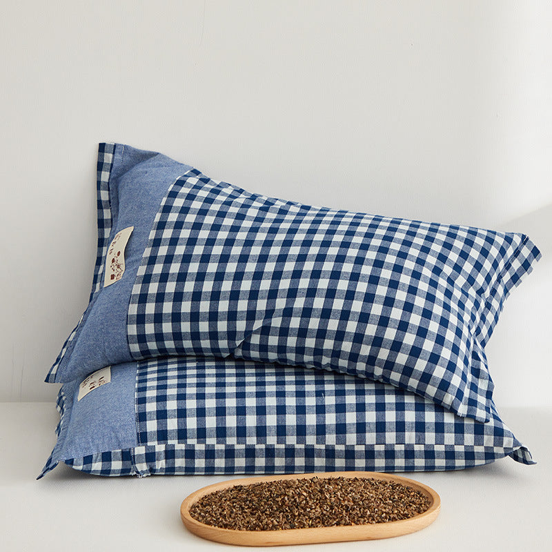 Women's cushion covers with check pattern Bowlift