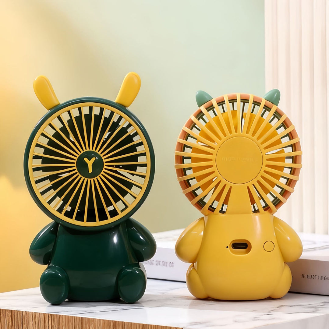 Women Portable Table Fan with Animal Design Bowlift