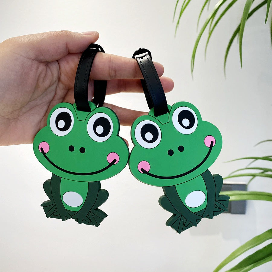 Frog-Shaped Luggage Tag Bowlift