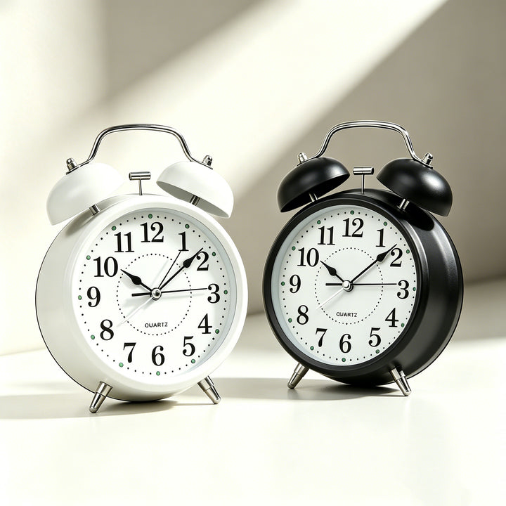 Classic Alarm Clock in Retro Style Bowlift