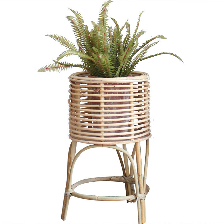 Rattan plant stand with modern design Bowlift