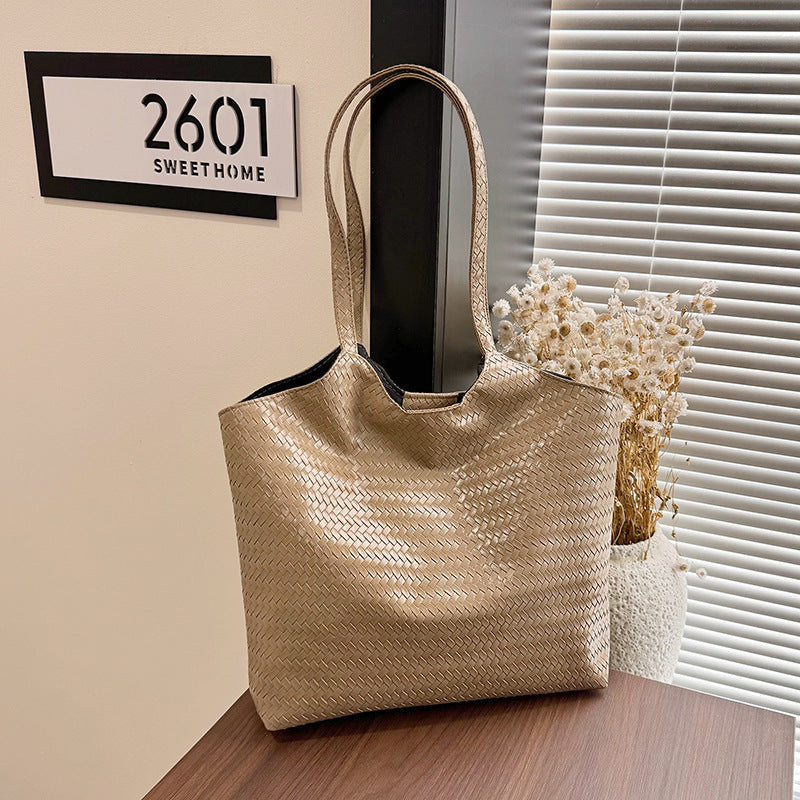 WoSpacious Woven Tote Bag Bowlift