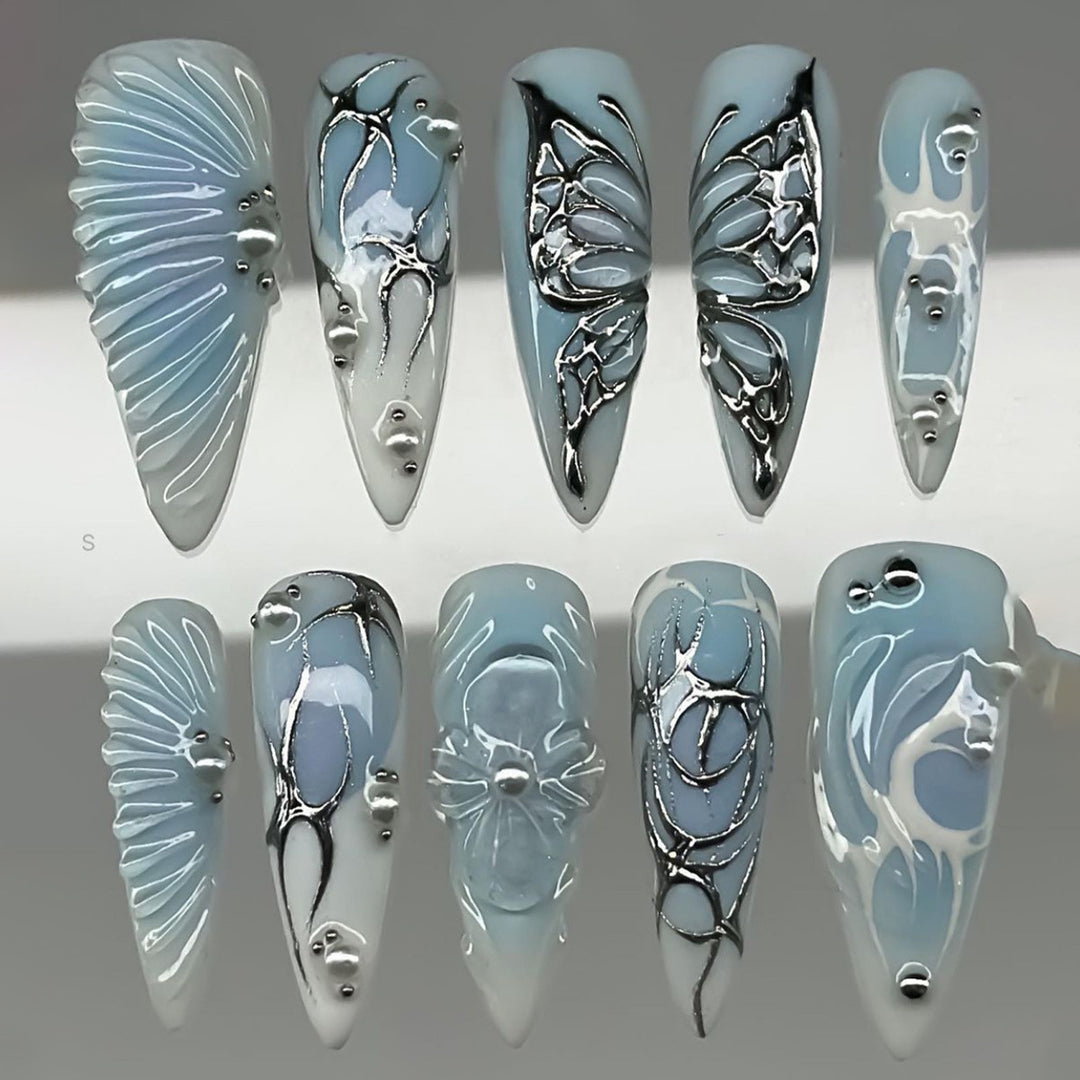 Thematic Artisan Press-On Nail Set Bowlift