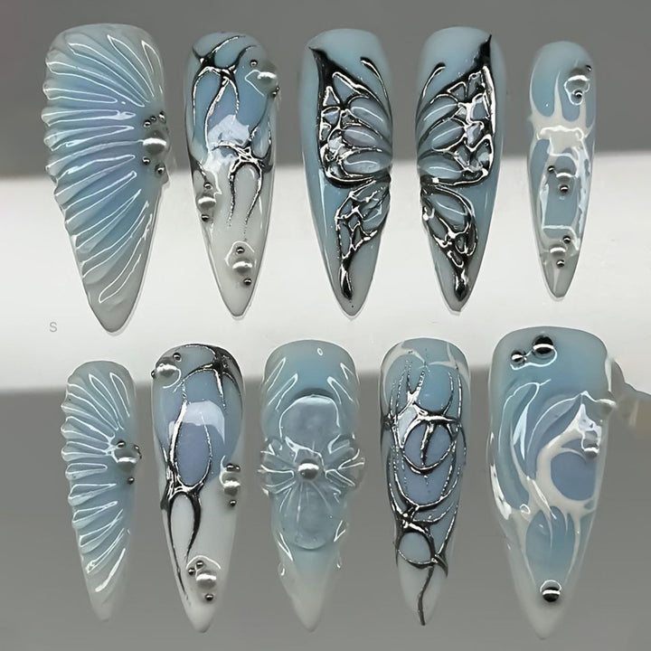 Thematic Artisan Press-On Nail Set Bowlift