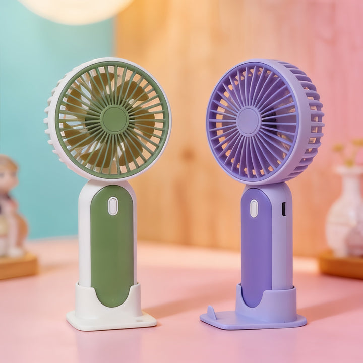 Women Portable USB Hand Fan with Flexible Stand Bowlift