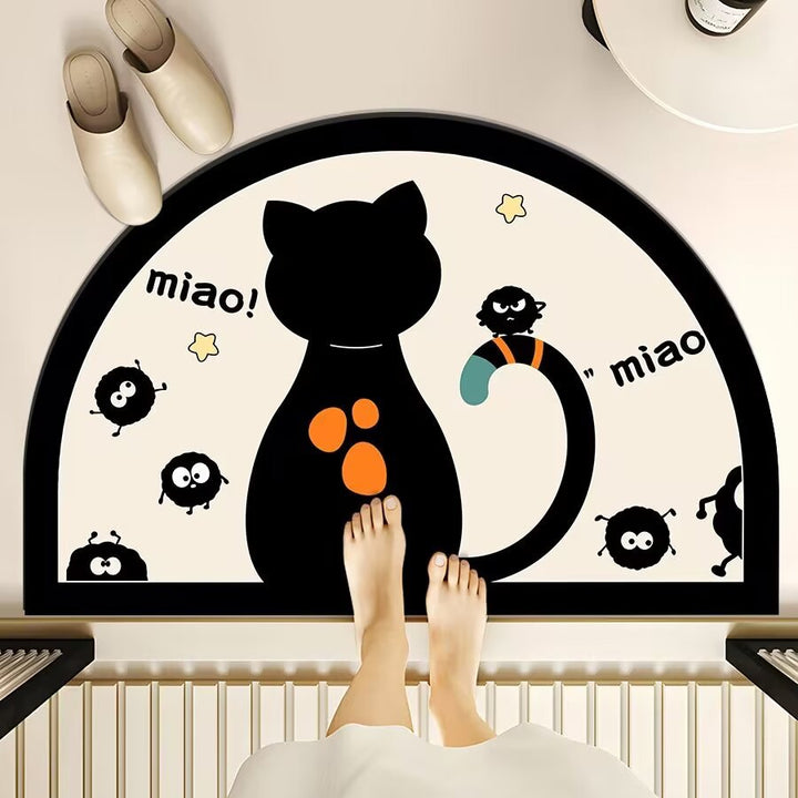 Fun Cat-Themed Bathroom Mat Bowlift