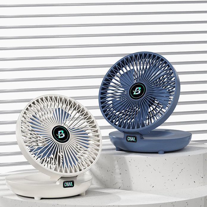 Portable Mini Desktop Fan, USB Rechargeable Adjustable Wall-Mount Fan | Bowlift