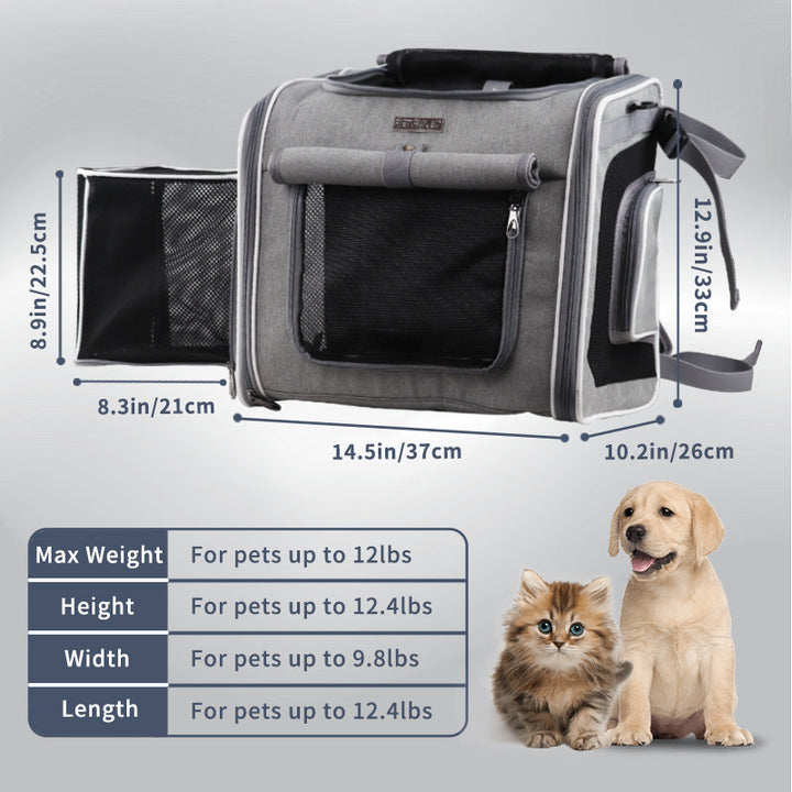 ventilated collapsible pet carrier backpack with reinforced frame Bowlift