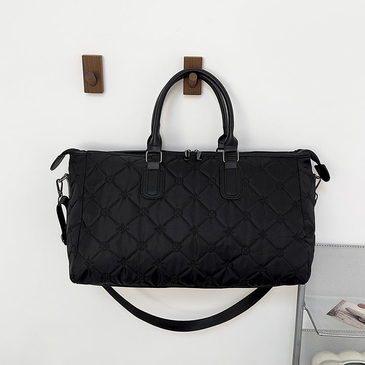 Elegant Quilted Travel Tote Bag Bowlift