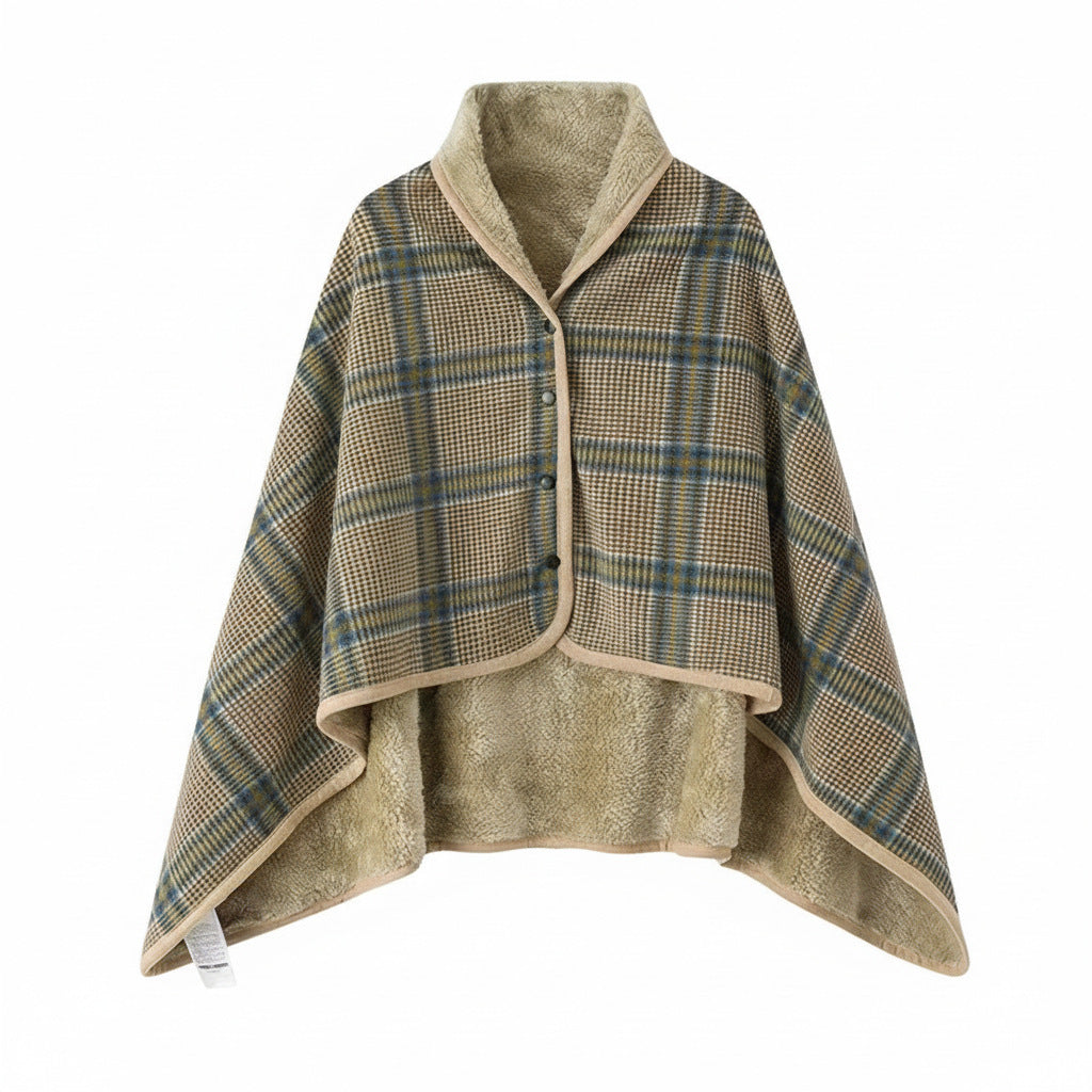 Women Cozy Blanket Poncho Bowlift