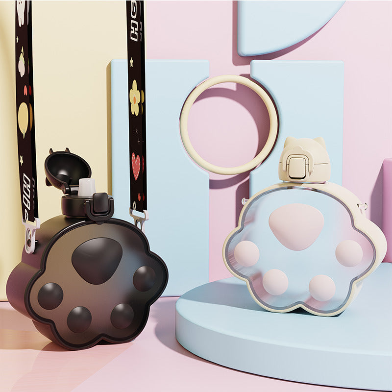 Women creative drinking box in paw design Bowlift