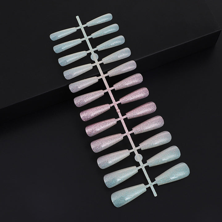 Nail art set with glitter and elegant transitions Bowlift