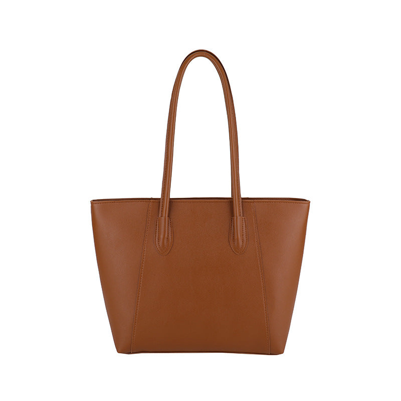 Minimalist Faux Leather Tote Bag Bowlift