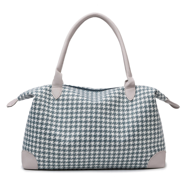 Fashionable handbag in timeless houndstooth pattern Bowlift