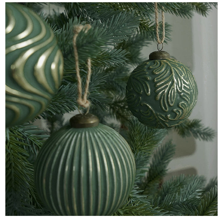 Antique Decorative Christmas Ball Ornament Set