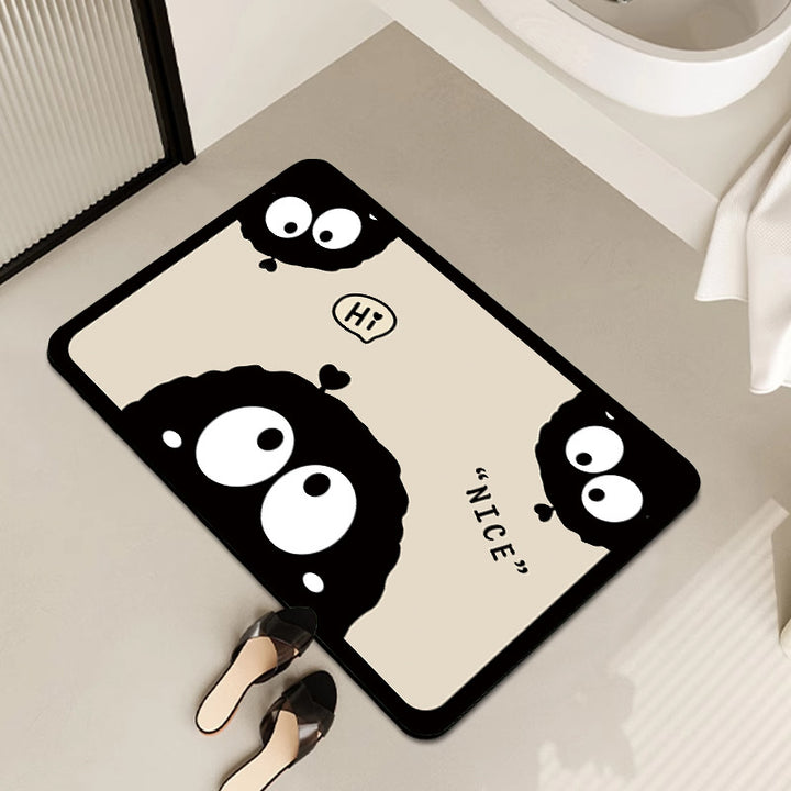 Playful Cow-Themed Bathroom Mat Bowlift