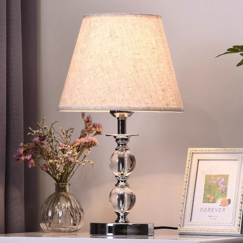 Crystal Glass Base Table Lamp