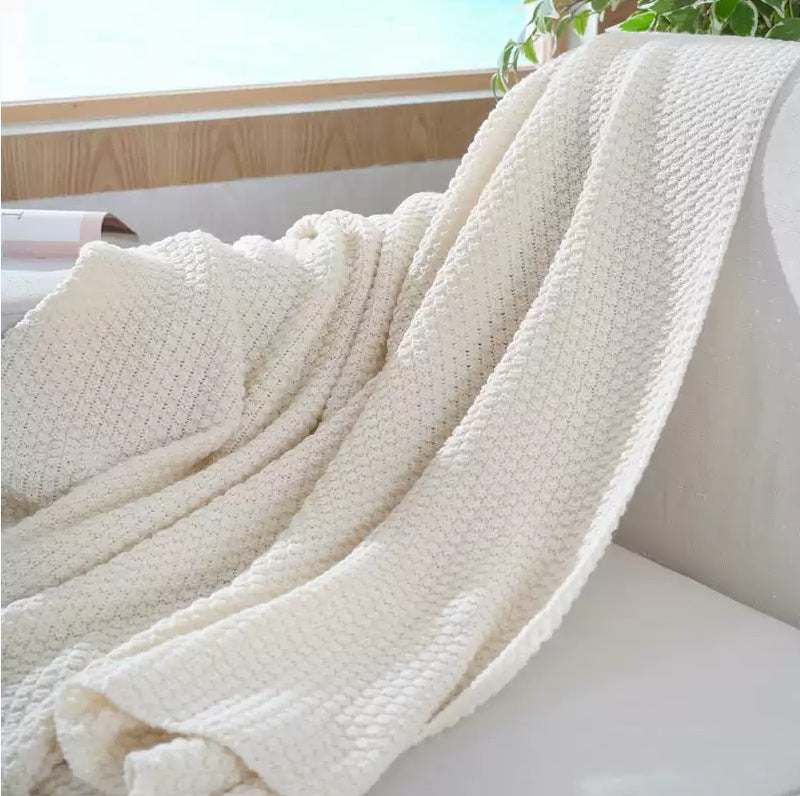 Ladies Elegant Waffle Structure Blanket Bowlift