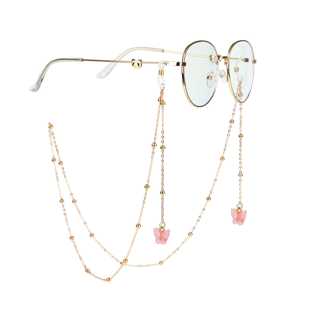 Fashionable sunglasses chains with butterfly pendants Bowlift