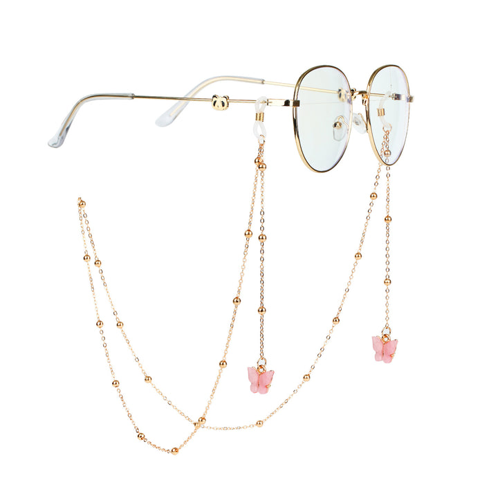 Fashionable sunglasses chains with butterfly pendants Bowlift