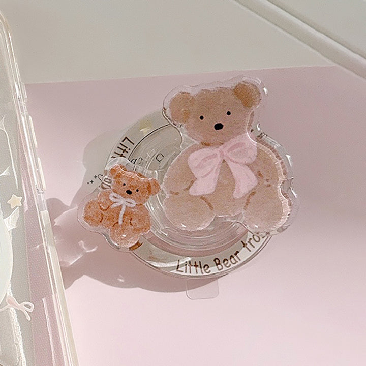 Cute Bear Smartphone Finger Holder Bowlift