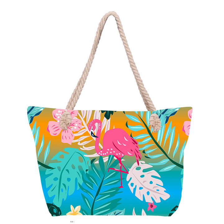 Beach bag with stylish flower design Bowlift