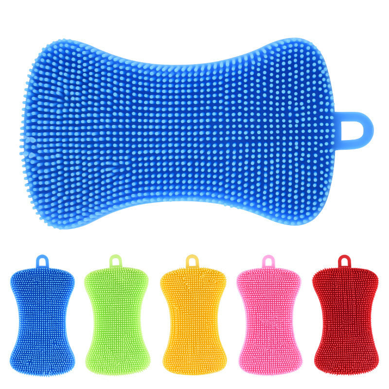 Silicone cleaning sponge with ergonomic design Bowlift
