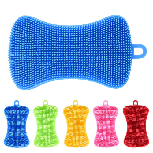 Silicone cleaning sponge with ergonomic design Bowlift