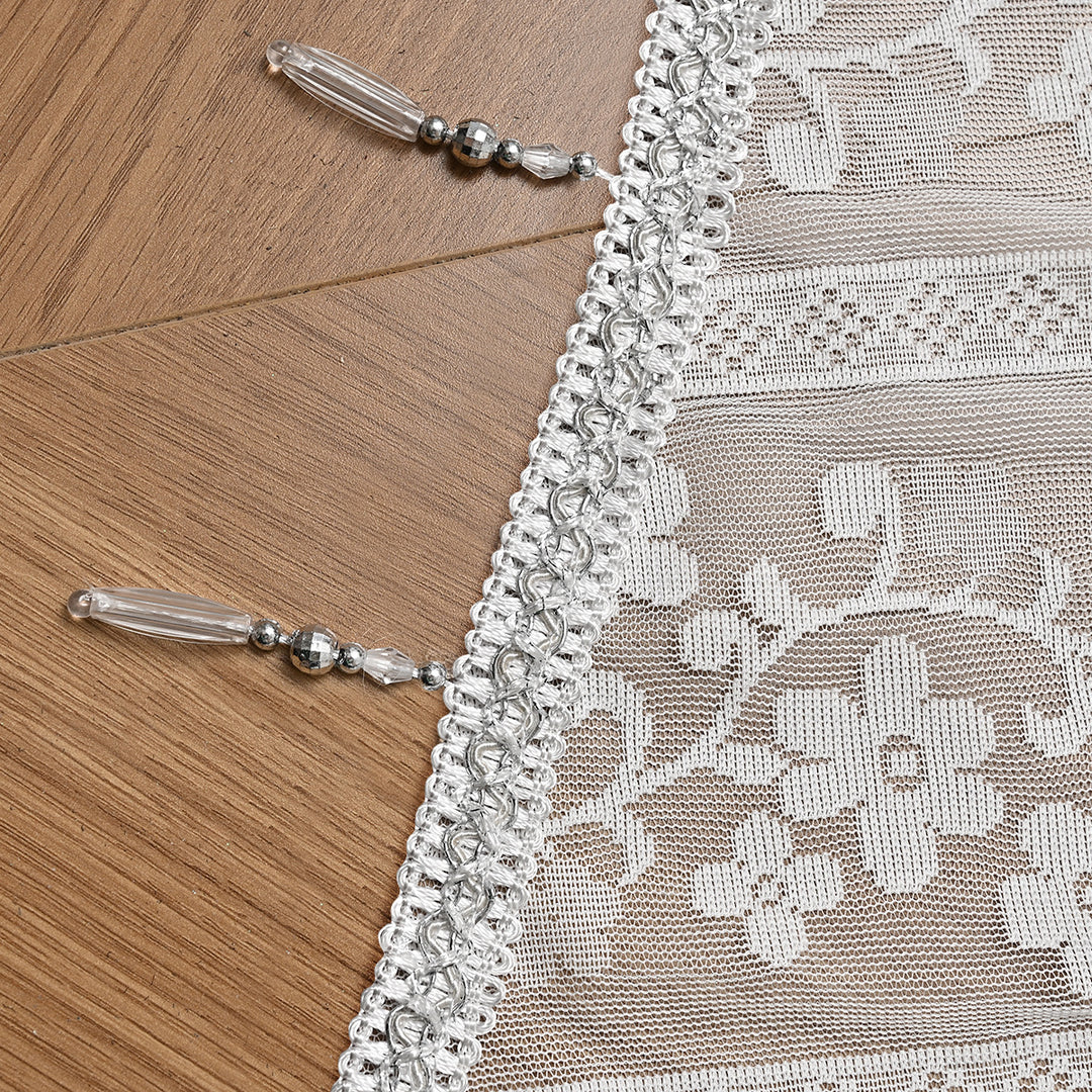 Elegant Lace Sheer Window Valance