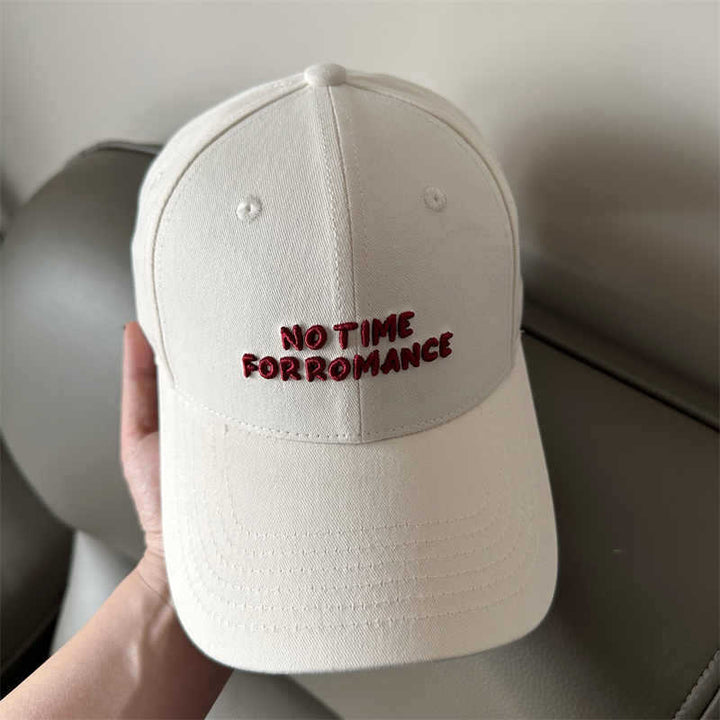 Women's Casual Cap with Motivational Embroidery Bowlift