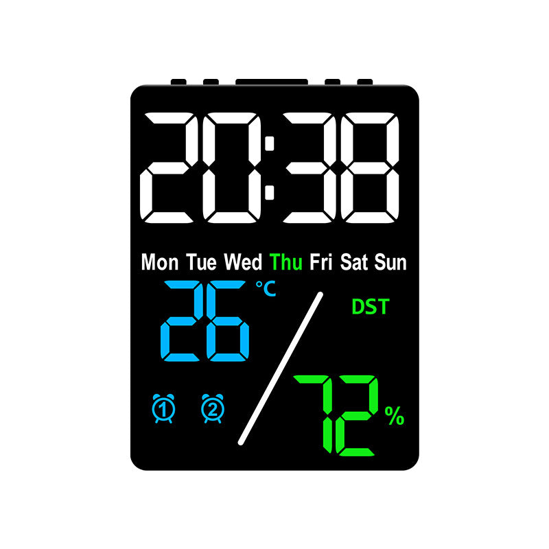 Digital Multifunction Alarm Clock with Hygrometer and Temperature Display Bowlift