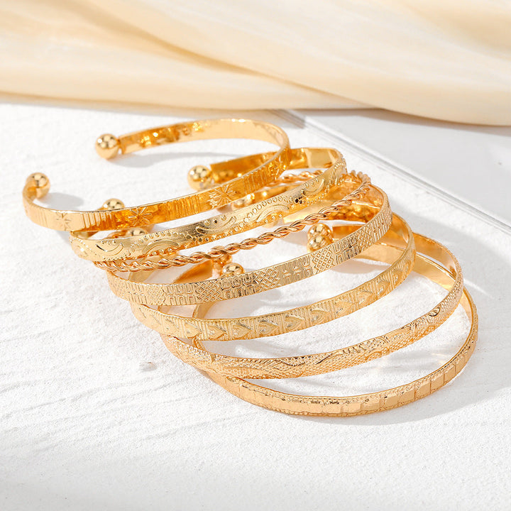 BowLift | 7pc Adjustable Textured Cuff Stack