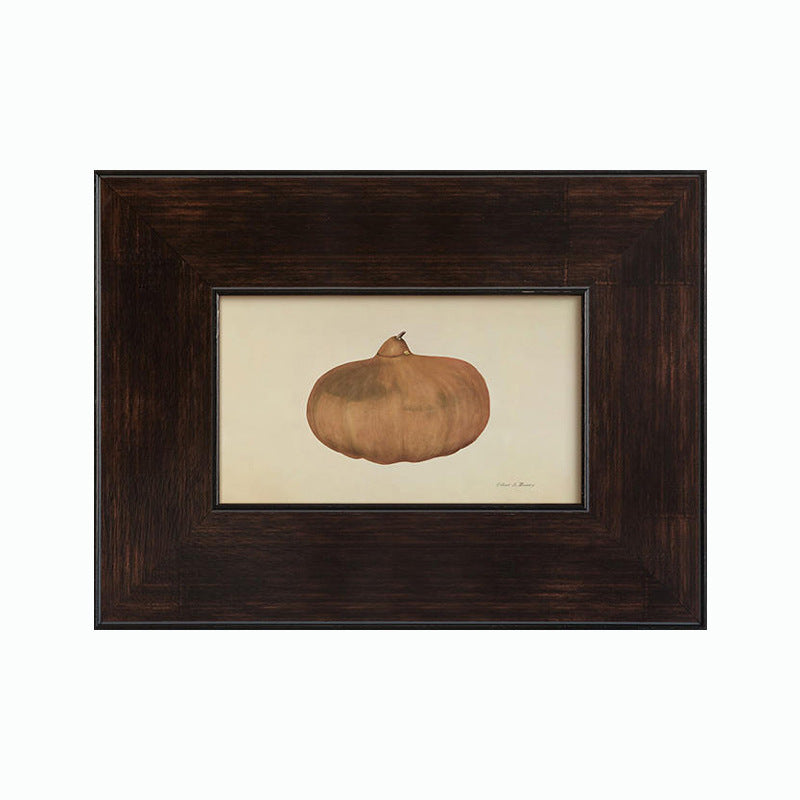 Framed Pumpkin Botanical Art Print