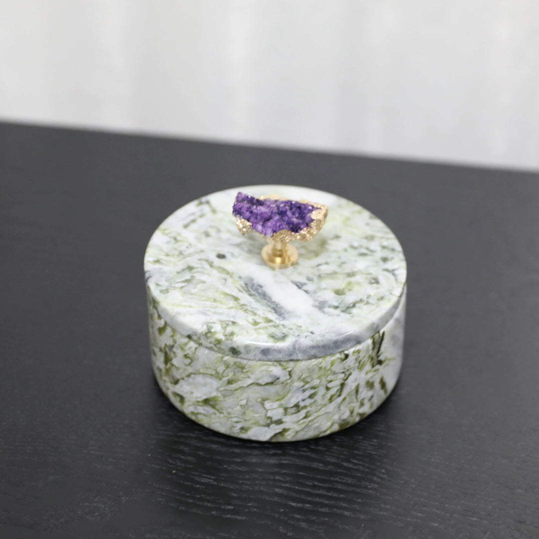 Decorative Stone Jewelry Box