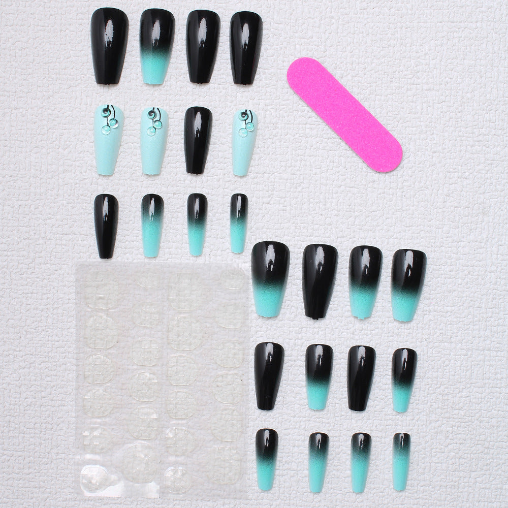 Elegant Gradient Press-On Nails Bowlift