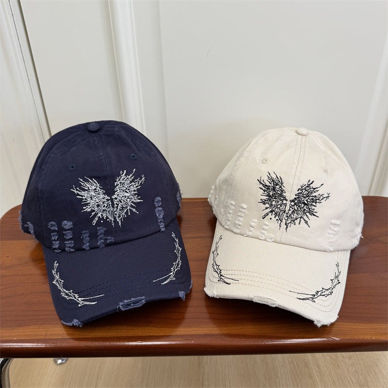 Women's Distressed Graphic Baseball Cap Bowlift