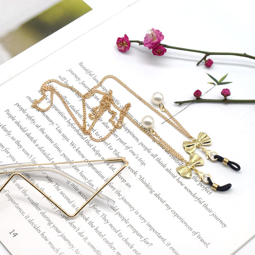 Elegant Double Chain Eyewear Holder Bowlift