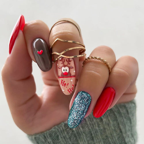 Artistic Holiday-Themed Press-On Nails Kit Bowlift