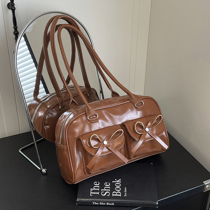 Stylish Multifunctional Handbag with Bow Detail Bowlift