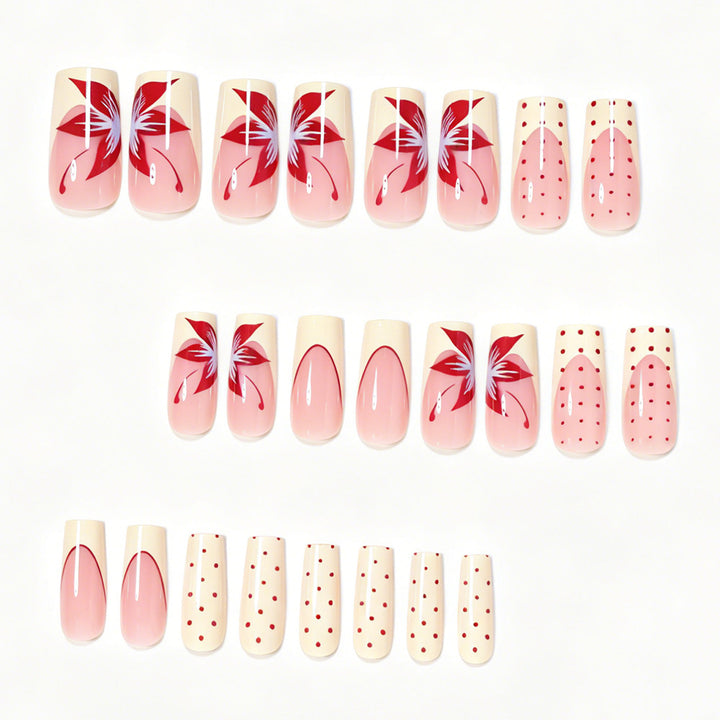 Artistic Press-On Nail Design Bowlift