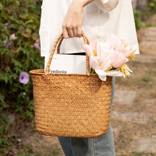Handwoven Decorative Plant Basket Bowlift