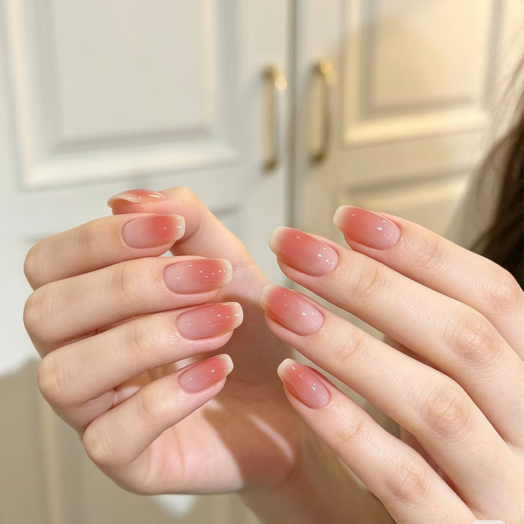 Artful acrylic nails with elegant gradient Bowlift