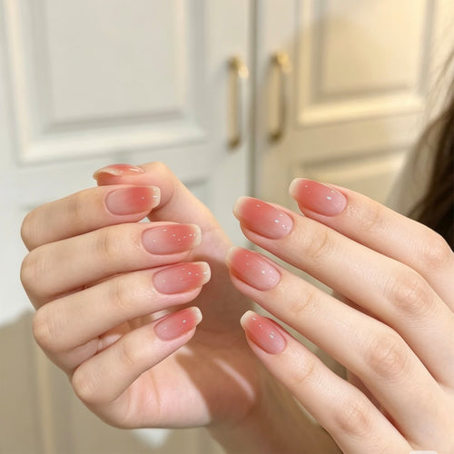 Artful acrylic nails with elegant gradient Bowlift